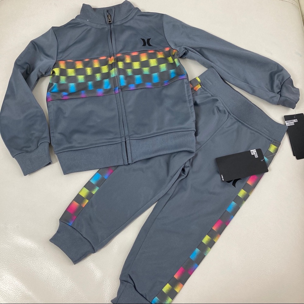 Hurley grey long sleeve active pants set 2300 - Picture 2 of 7